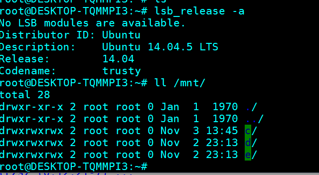 win10子系统linux修改root密码